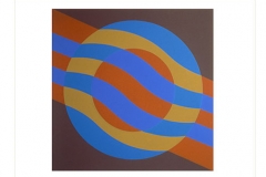 Circle With Wave [blue / brown], 1965, screenprint, 76 x 56 cm, edition of 20