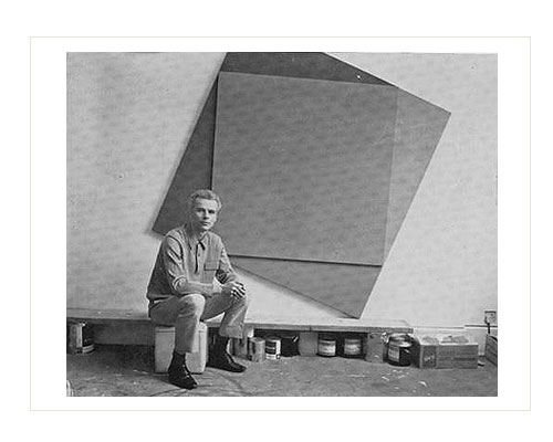 The artist in his studio, 1968.