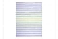 Horizontal Lines [purple / blue / green], 1973, watercolour on paper, 76 x 56 cm